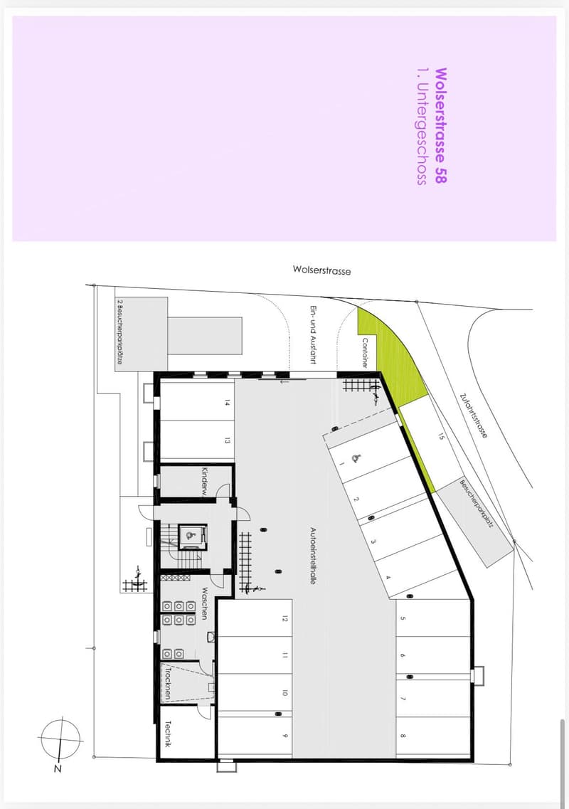 3.5 Zimmerwohnungim EG mit 82m2, Balkon 14 m2 Sitzplatz 12 m2, Richtung Süden (12)