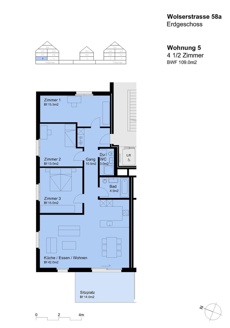 zu vermieten 4.5 Zimmerwohnung mit Gartensitzplatz (1)