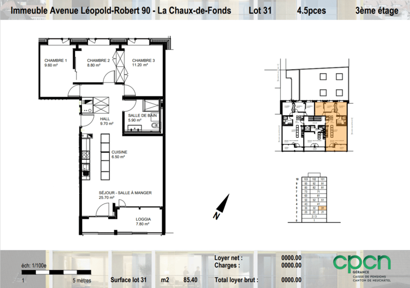 Bel appartement dernièrement rénové de 4.5 pièces (6)