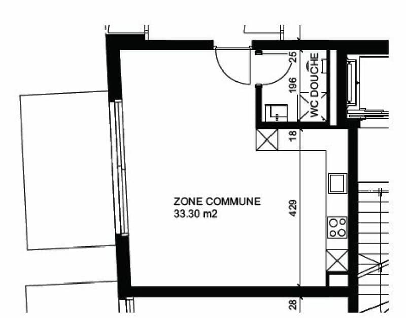 Beau studio au rez-de-chaussée avec terrasse (5)