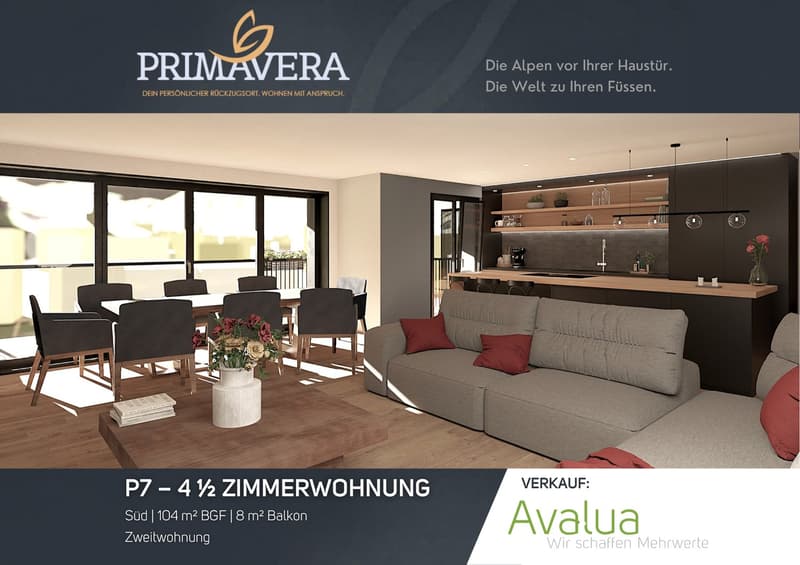 4.5 Zimmerwohnung in Saas-Grund – Neubau 2026 - WHG P7 (2)