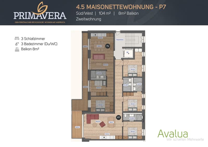4.5 Zimmerwohnung in Saas-Grund – Neubau 2026 - WHG P7 (5)