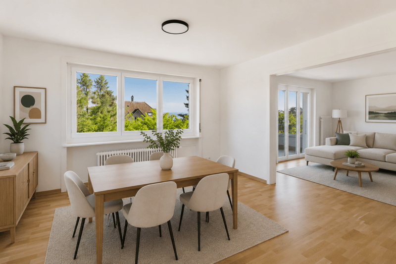Corcelles, bel appartement de 3.5 pièces avec balcon, garage, place de parc (8)