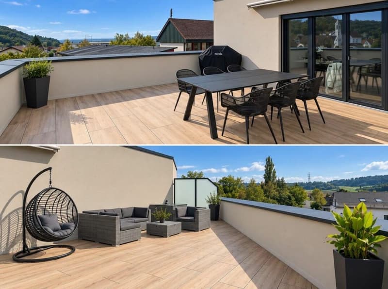 2.5 Zi-Attika Wohnung in einem NEUBAU mit grosser Terrasse 52 m², Zweitvermietung (7)