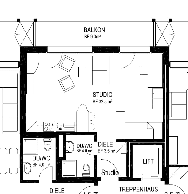 Moderne 1.0-Zimmer-Loft-Wohnung mit Sitzplatz (6)
