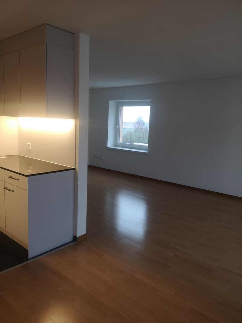 Wohnzimmer mit Panorama Fester / Seesicht