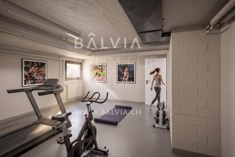 Sanierter Fitnessraun