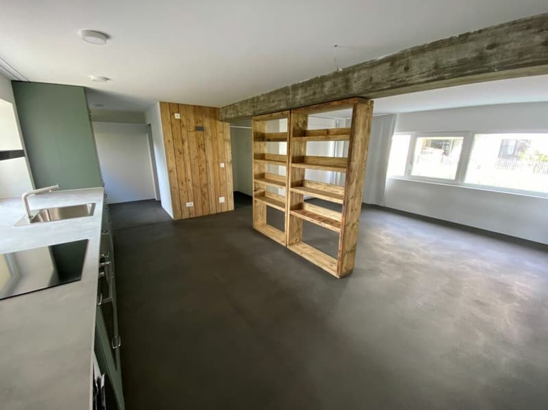 Modernes Wohnen in Aegerten - neuwertiges Studio mit Parkplatz und Gartensitzplatz (2)