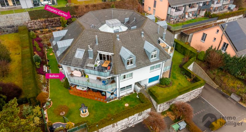 Stadtnahes Unikat - Oktagon mit Balkon und Garten (9)