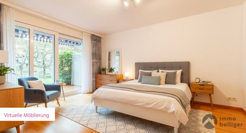 Stadtnahes Unikat - Oktagon mit Balkon und Garten (4)