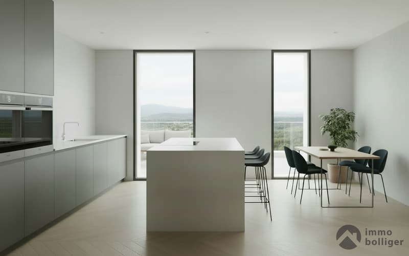 Moderno, tranquillo e connesso alla natura - vivere con una vista panoramica sul verde (2)