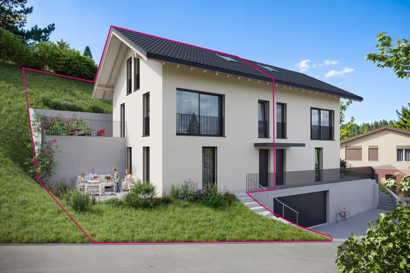4.5-Zimmer-Doppelhaushälfte mit individuellem Ausbau (1)