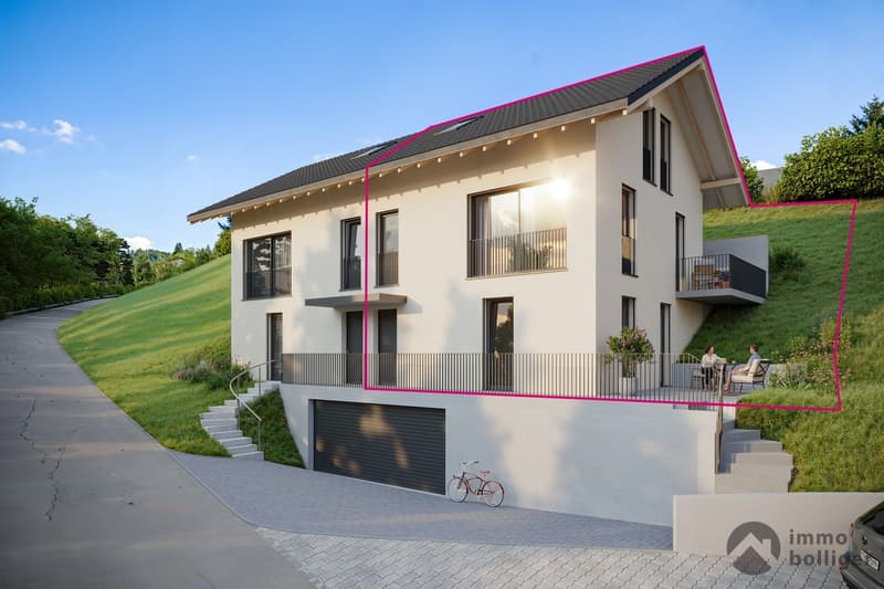 Wohnen mit Weitblick - moderne Doppelhaushälfte in Holziken (1)