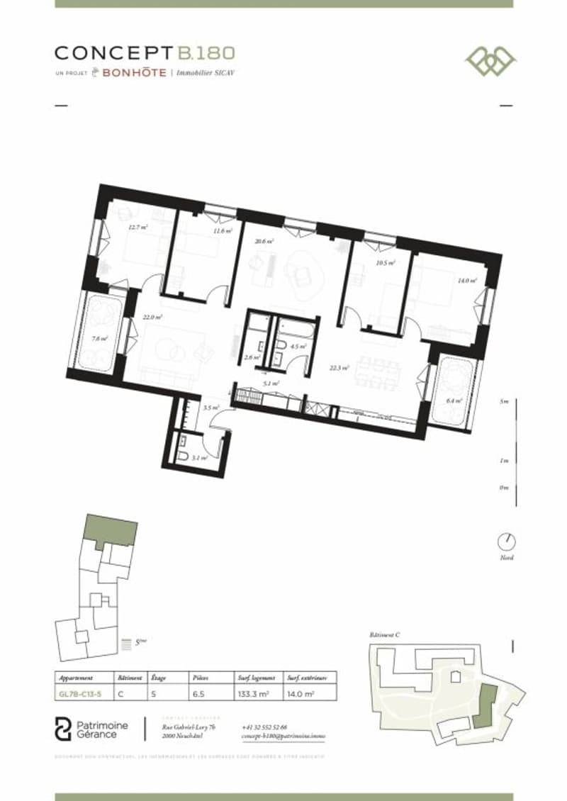 Découvrez Concept B.180 - Appartement neuf de 6.5 pièces avec loggias (6)
