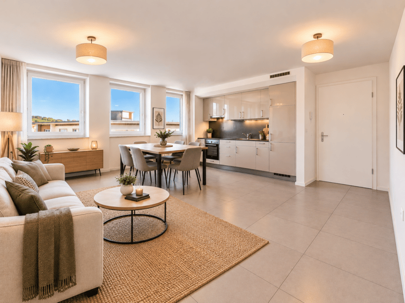 VUE DÉGAGÉE SUR LA VILLE ! APPARTEMENT LUMINEUX DE 3,5 PIÈCES AU 8? ÉTAGE (2)
