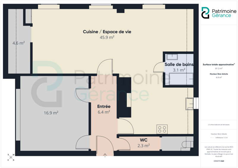 2.5 PIÈCES RÉNOVÉ DE 83 M² - 1 MOIS DE LOYER NET OFFERT ! (6)