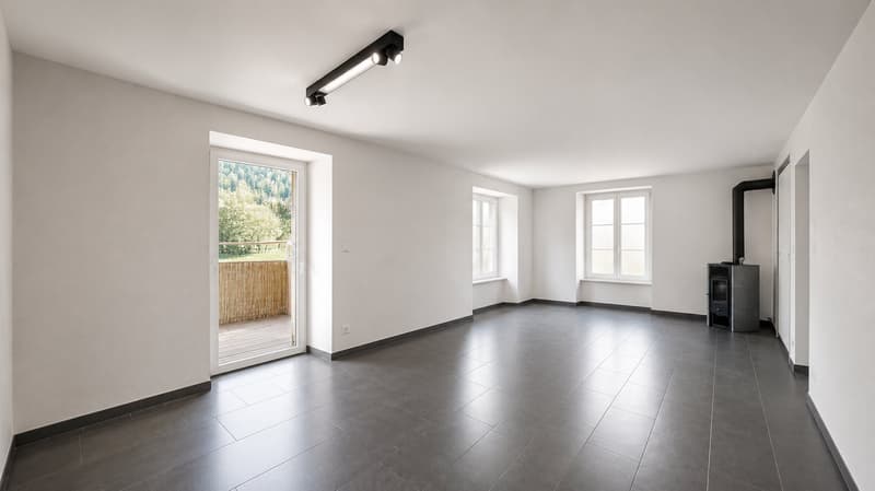 Superbe appartement de 4 pièces avec grand balcon, jardin et dans un quartier très calme (5)