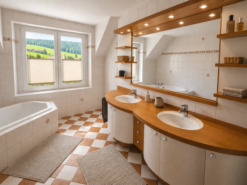 Superbe appartement de 5 pièces en triplex au 1er étage avec terrasse et jardin (14)