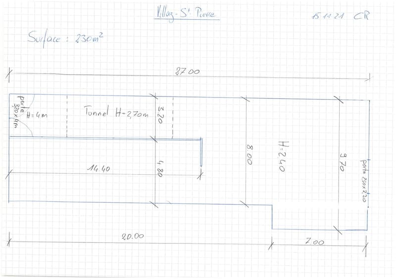 Dépôt d'environ 230 m² (ancienne grange), en l'état - Durée déterminée (3)