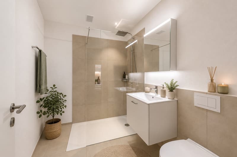 Badezimmmer mit Dusche