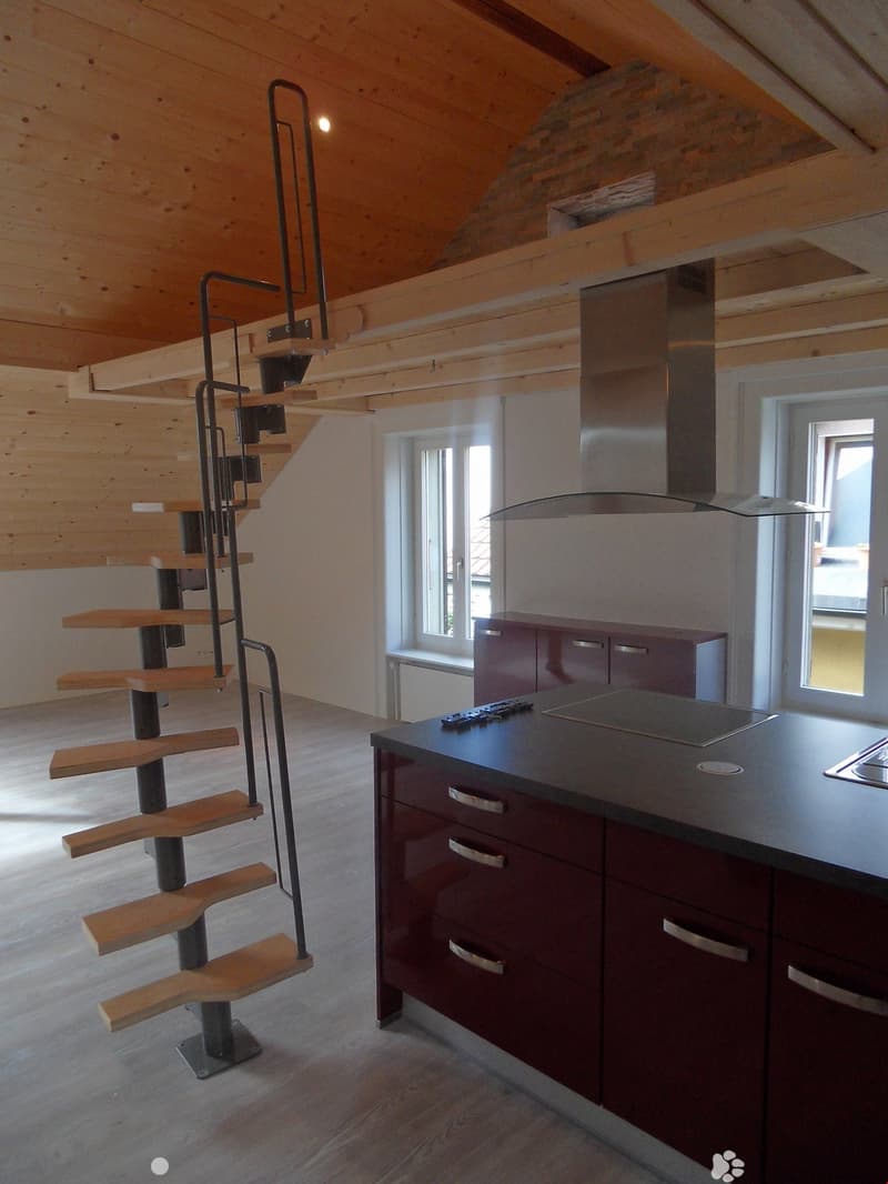 TOP Aussergewöhnliche Dachwohnung mit Galerie ganz Zentral (3)