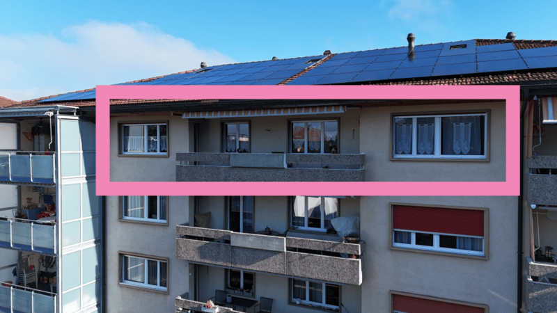 Wohnen in 3.5 Zimmerwohnung im obersten Geschoss mit Balkon (3)