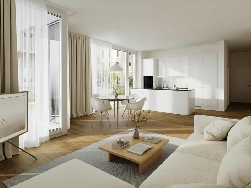 3.5-Zimmer-Eigentumswohnung mit separatem Atelier im Aebiguet am Bach (1)