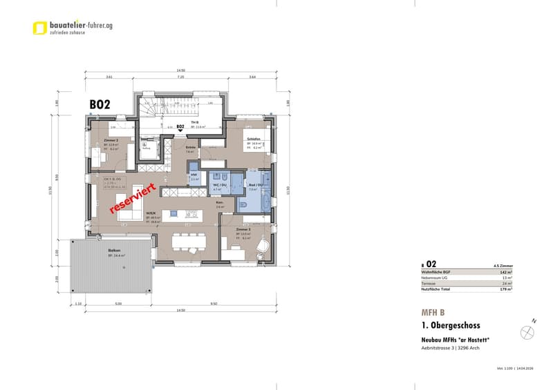 HIGHLIGHT! ; - 4.5 Zimmer-Gartenwohnungen in Arch ... (6)