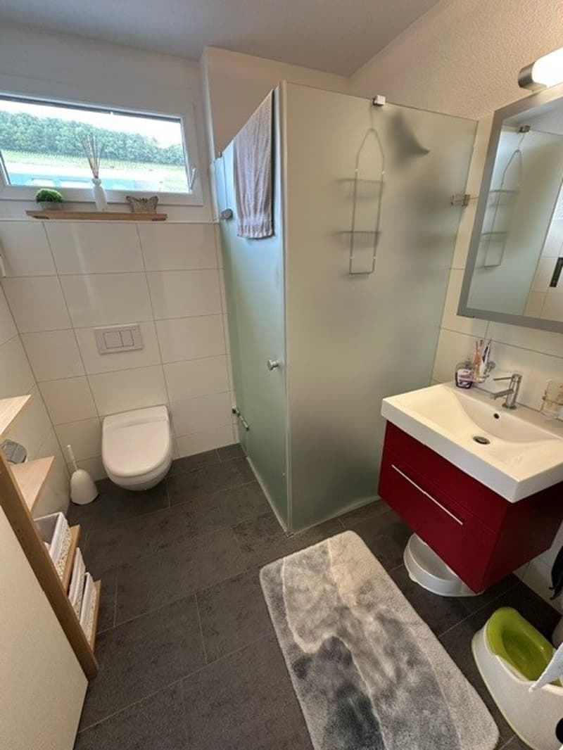 Dusche, Gäste-WC, Lavabo