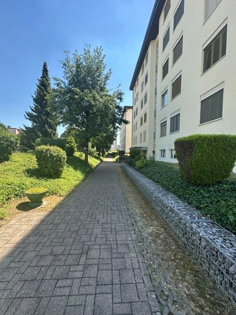 Der gepflegte Eingangsbereich
