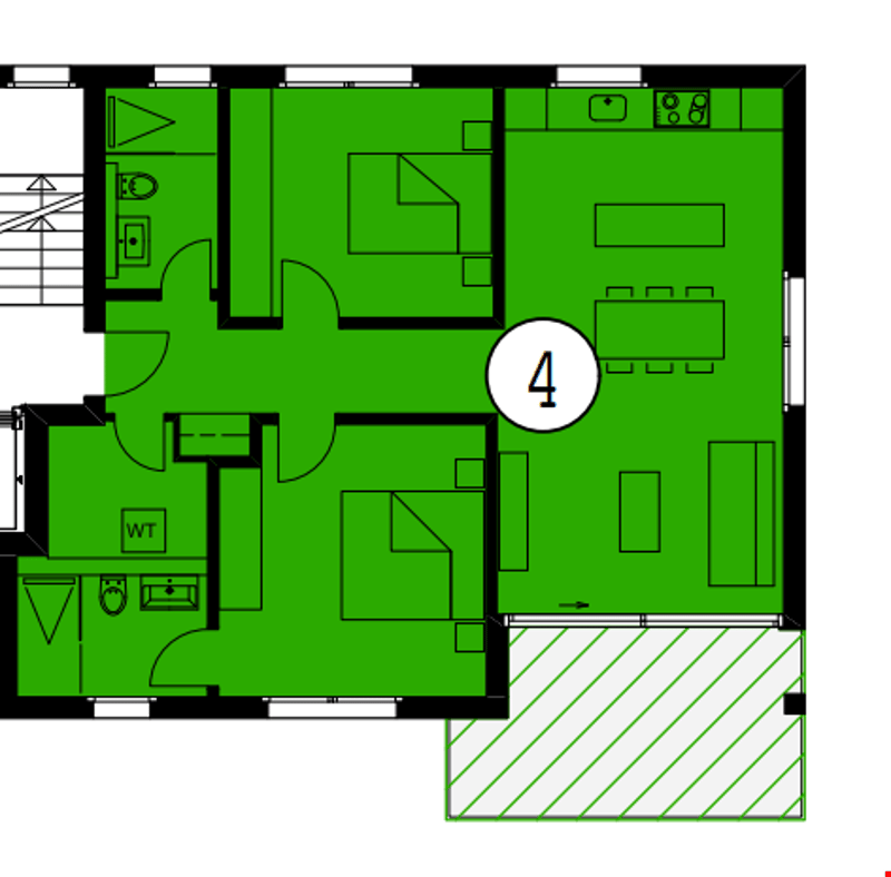 Moderne Wohnung mit Eigentumsstandard, Alpensicht und sonnigem Balkon in Boswil (14)