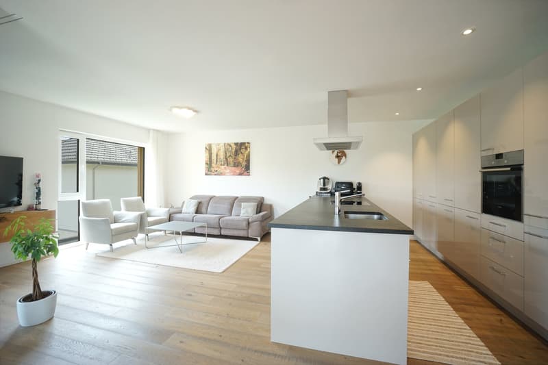 Moderne 4.5-Zimmerwohnung im 2. OG mit Loggia, zwei Parkplätze und Kellerabteil (2)