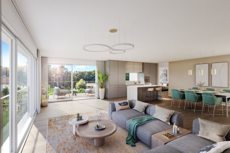 Exklusive Neubau-5 1/2 Zimmer-Eigentumswohnung mit 136 m² Wohnfläche und grosszügigem Balkon (1)