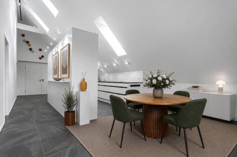 Moderne Dachwohnung mit >6m Raumhöhe