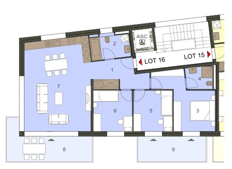 Appartement de 7.5 pièces avec 2 balcons à La Tour-de-Peilz (1)