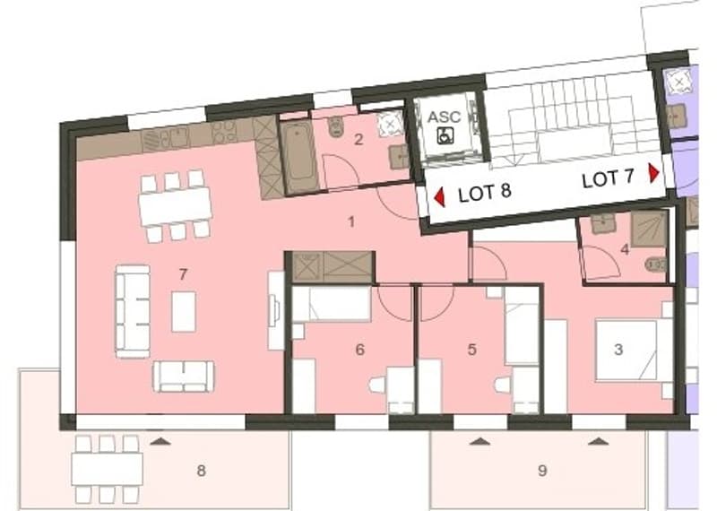 Appartement Neuf avec 2 Balcons à La Tour-de-Peilz (1)