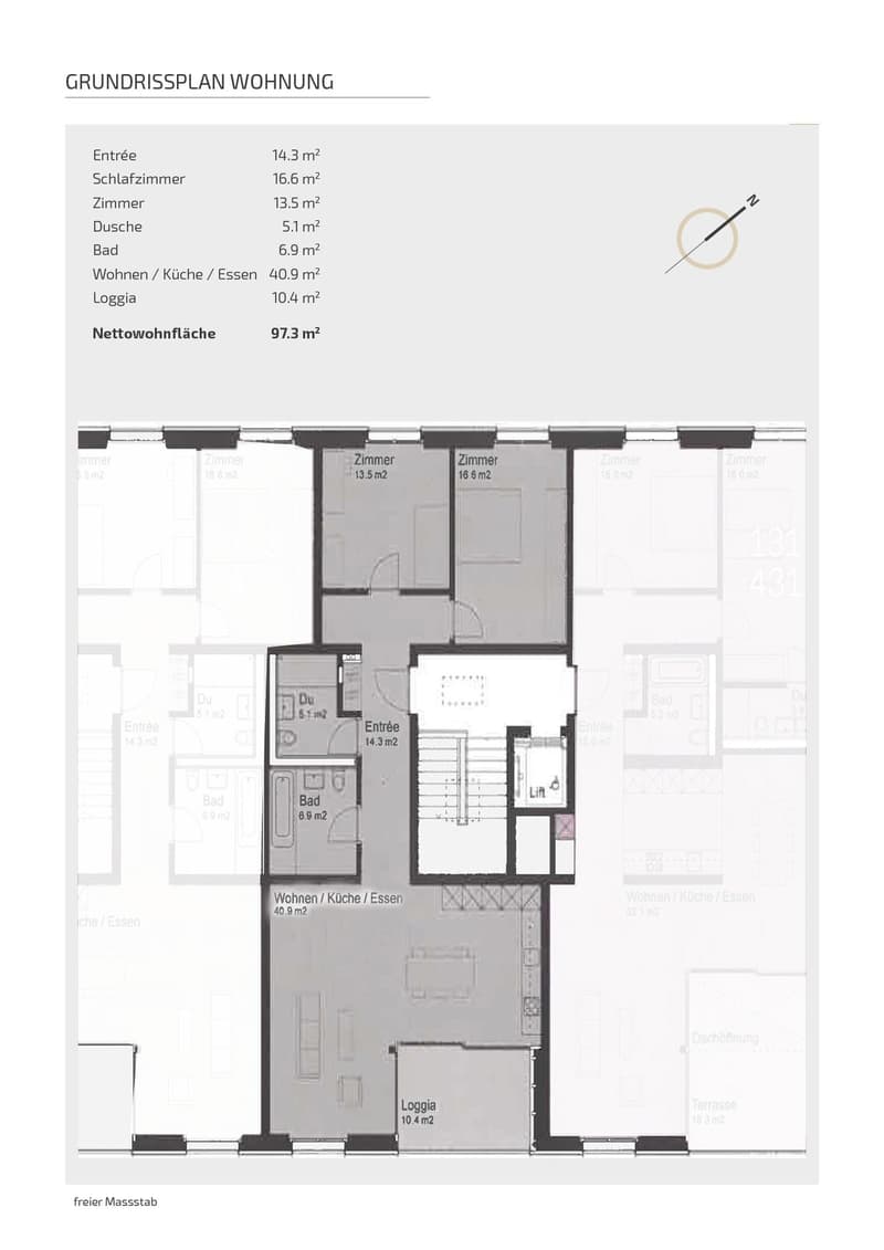 Neuwertige 3.5 Zimmer-Attikawohnung, die sich wie deutlich mehr anfühlt. (4)