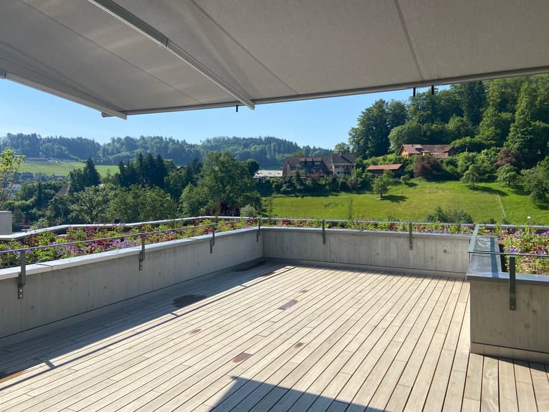 Grosszügige Terrassen