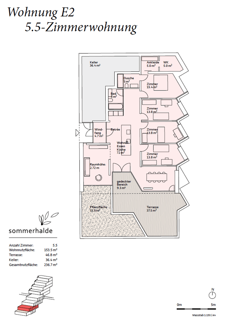 exklusive 5.5 Zimmer Wohnung in moderner Sichtbeton-Architektur – letzte Etappe (4)