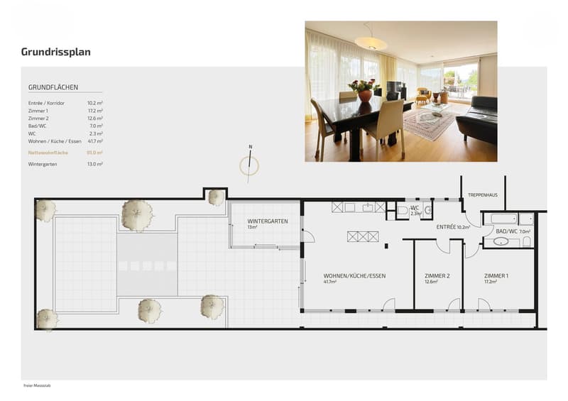 2 Gehminuten zum See. 100 m² Terrasse. Eine seltene Kombination. (5)
