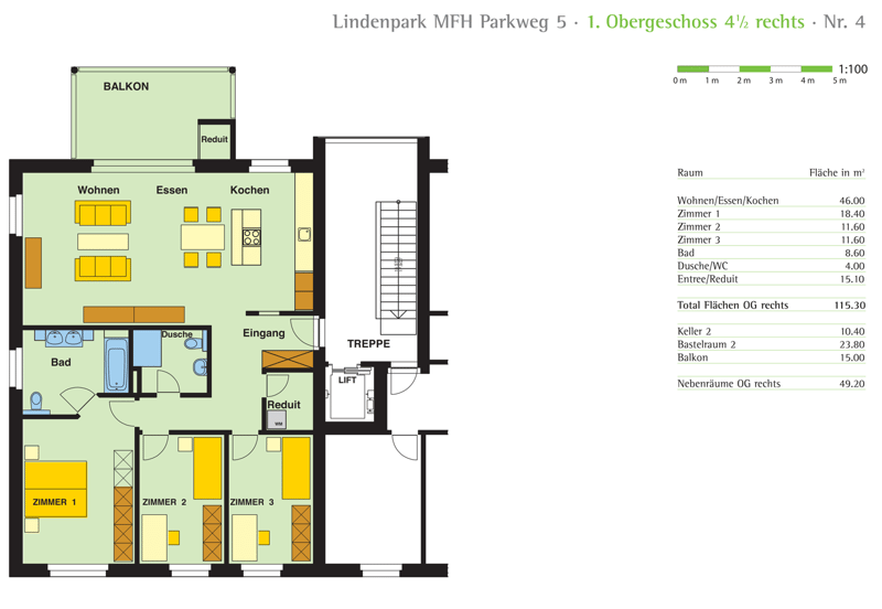 Schöne 4 1/2 Zimmer Wohnung zu vermieten (12)