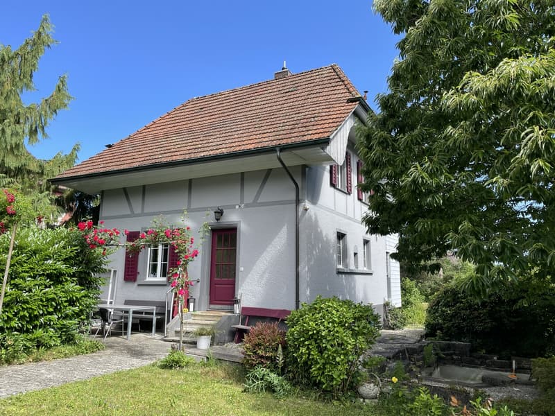 An ruhiger Lage: 6.5 Zi-Einfamilienhaus mit Landreserve und grosser, romantischer Gartenanlage (13)