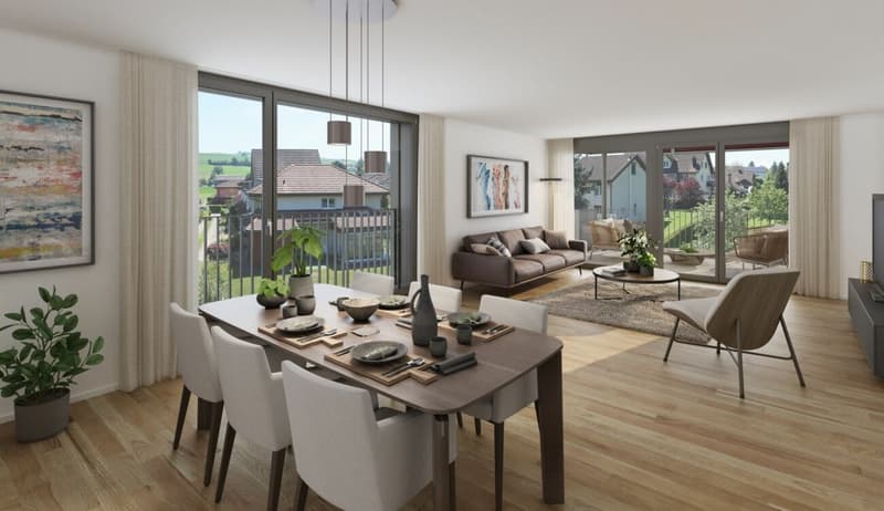 Moderne, grosse Garten-Maisonette-Wohnung an ruhiger Lage (5)