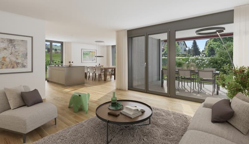 Moderne, grosse Garten-Maisonette-Wohnung an ruhiger Lage (4)