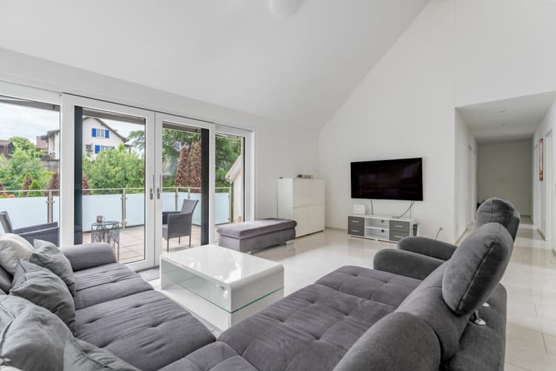 Wohnen mit Blick zum Balkon