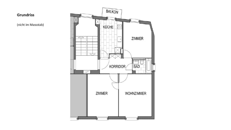 Kreis 7 - 3-Zimmerwohnung in ruhigem Wohnquartier (7)