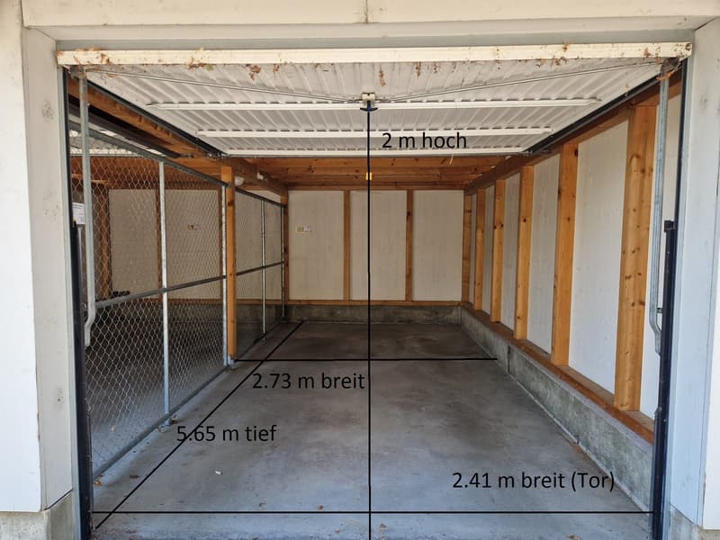 Zu vermieten in Laupen: Garagenbox (3)