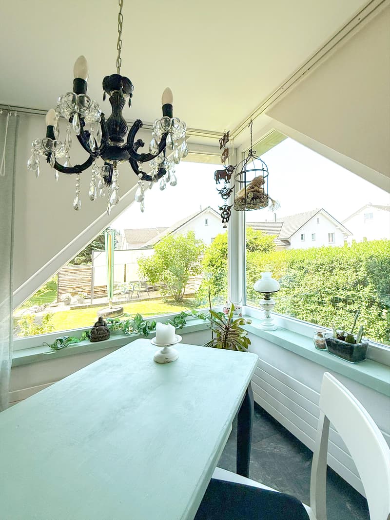 Ausblick Esszimmer / Küche