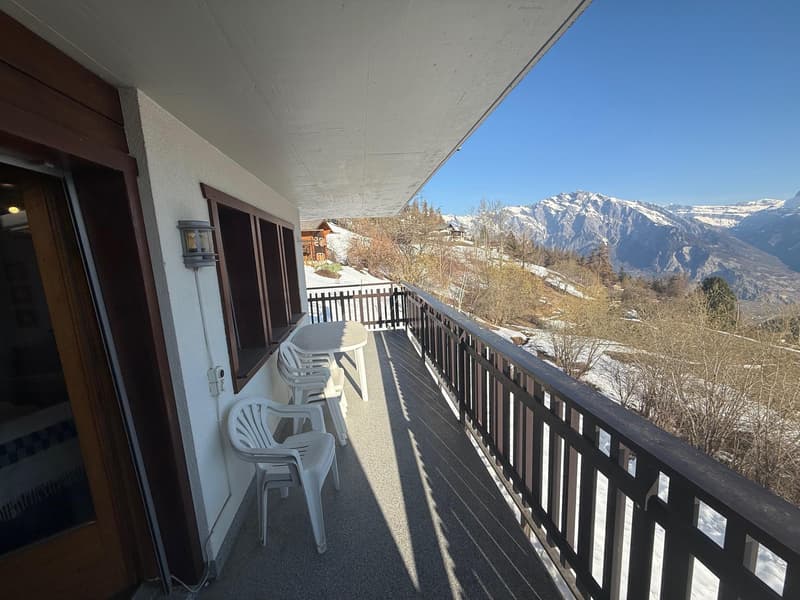 Bel appartement 2 1/2 pièces à vendre dans la station de la Tzoumaz 4 Vallées (5)
