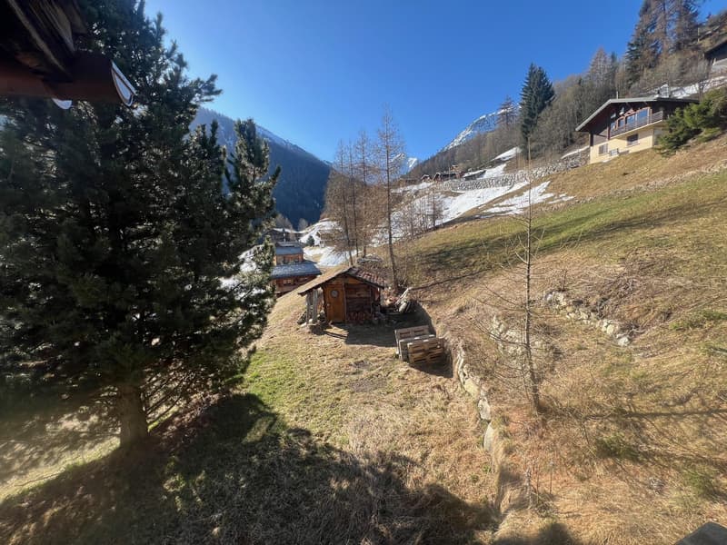 Occasion à saisir a vendre à la Tzoumaz chalet mitoyen de 4 pièces dans quartier calme (11)